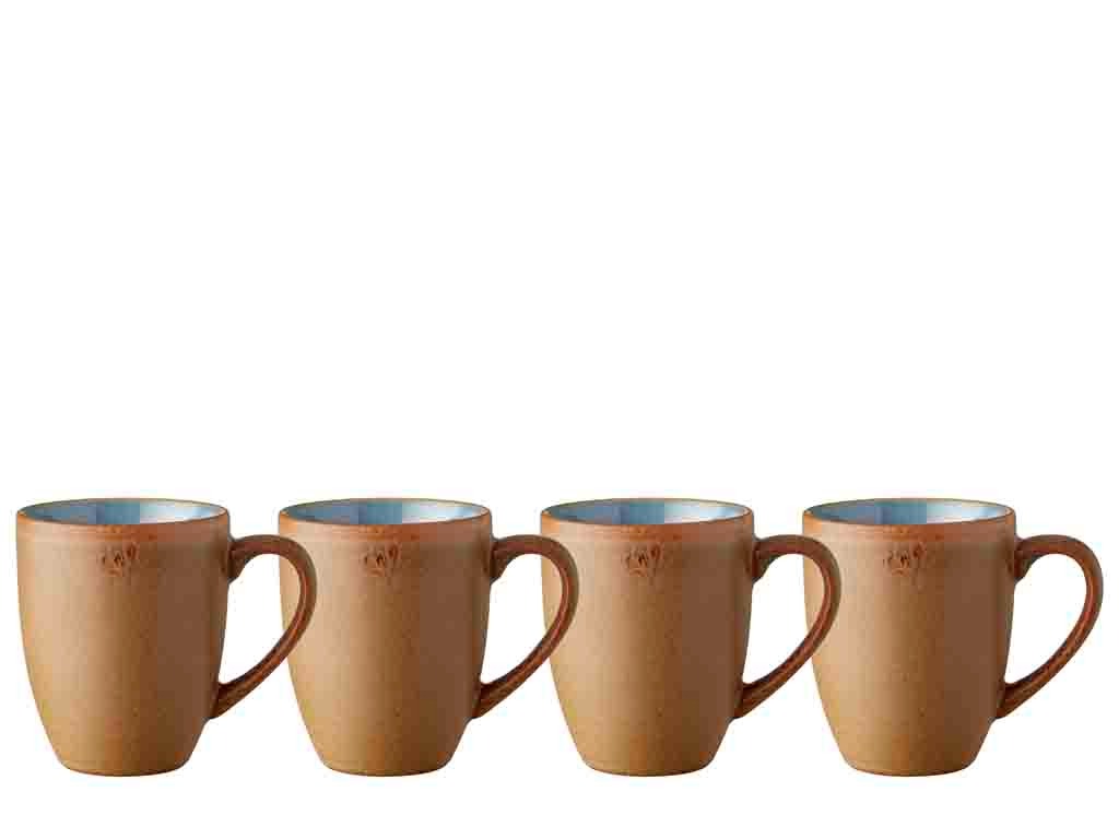Mug Wood 30 cl 4 pcs Wood/Ocean Stoneware