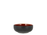 Poke/ramen bowl 18 cm Black/Amber Stoneware