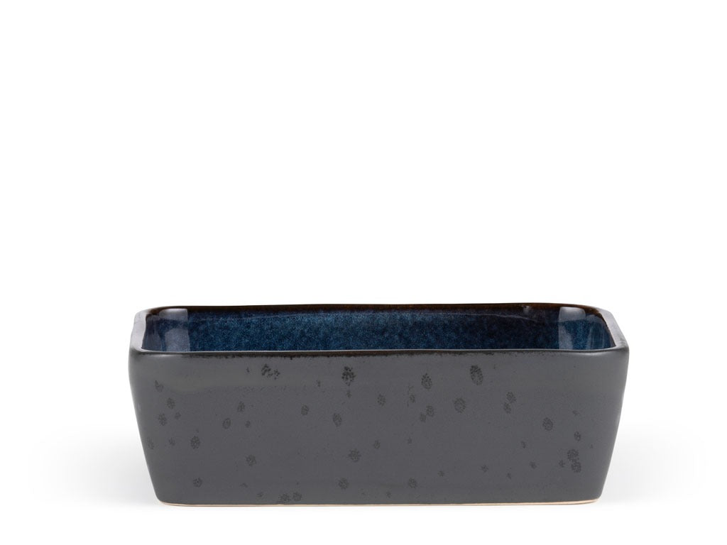 Dish rect. 19x14cm black/darkb