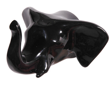 Elephant Coat Hook Black