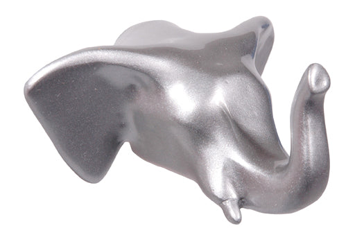 Elephant Coat Hook Silver