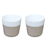 Lola 2 porcelaine coffee cups - taupe