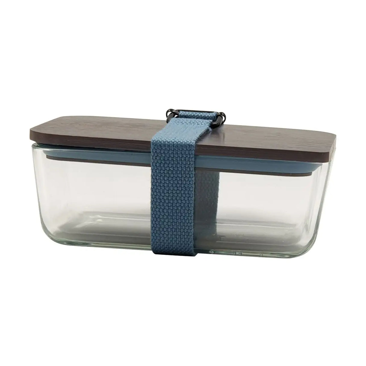 Lunch box with belt and seperator - blue