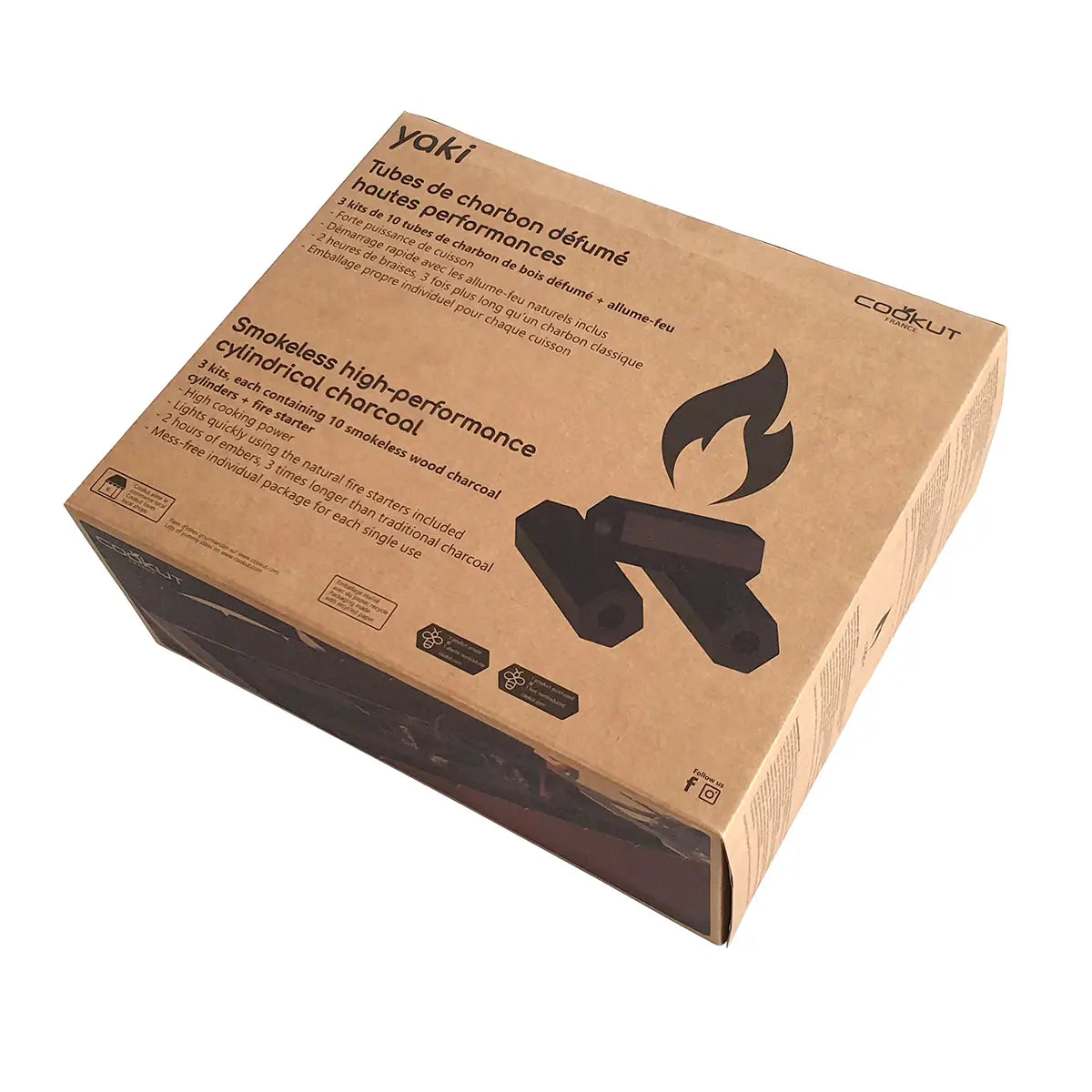 Coconut charcoal set of 3