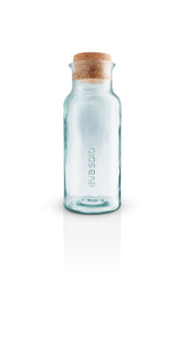 Recycled carafe w/cork 1l