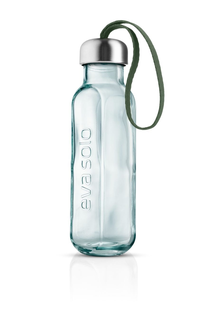 Recycled glass bottle Cactus green