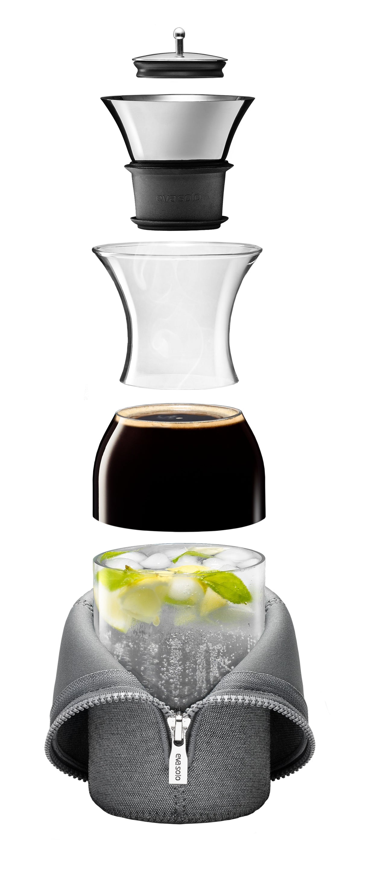 Fridge carafe 1.0 l Dark grey