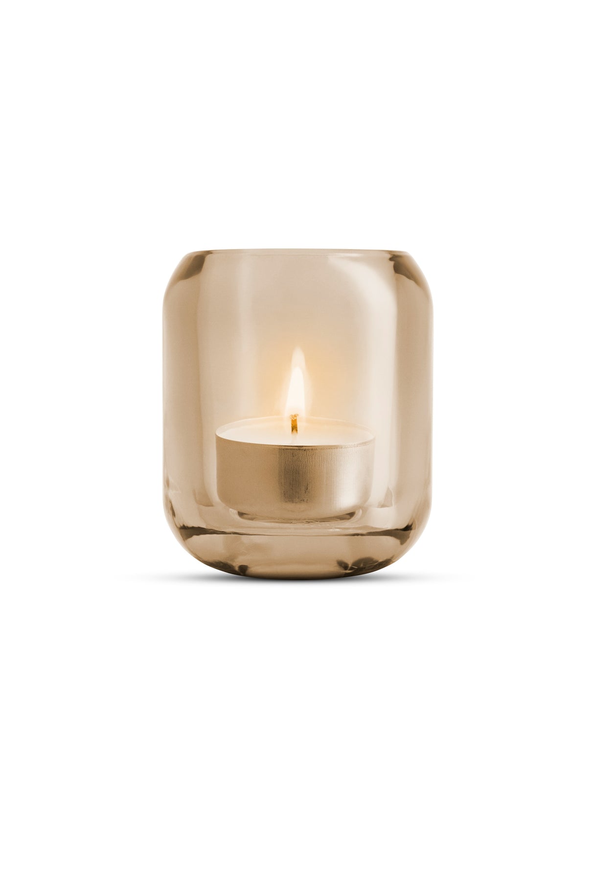 2 Acorn tealight holder Hazel brown