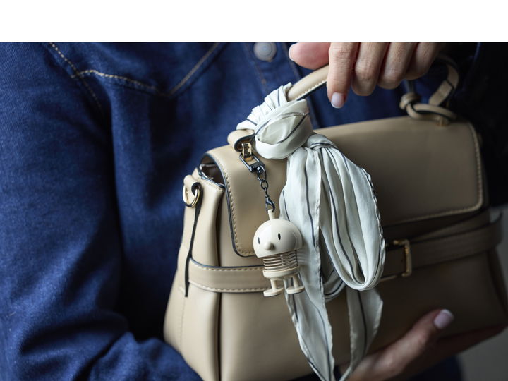 Hoptimist Bag charm Latte