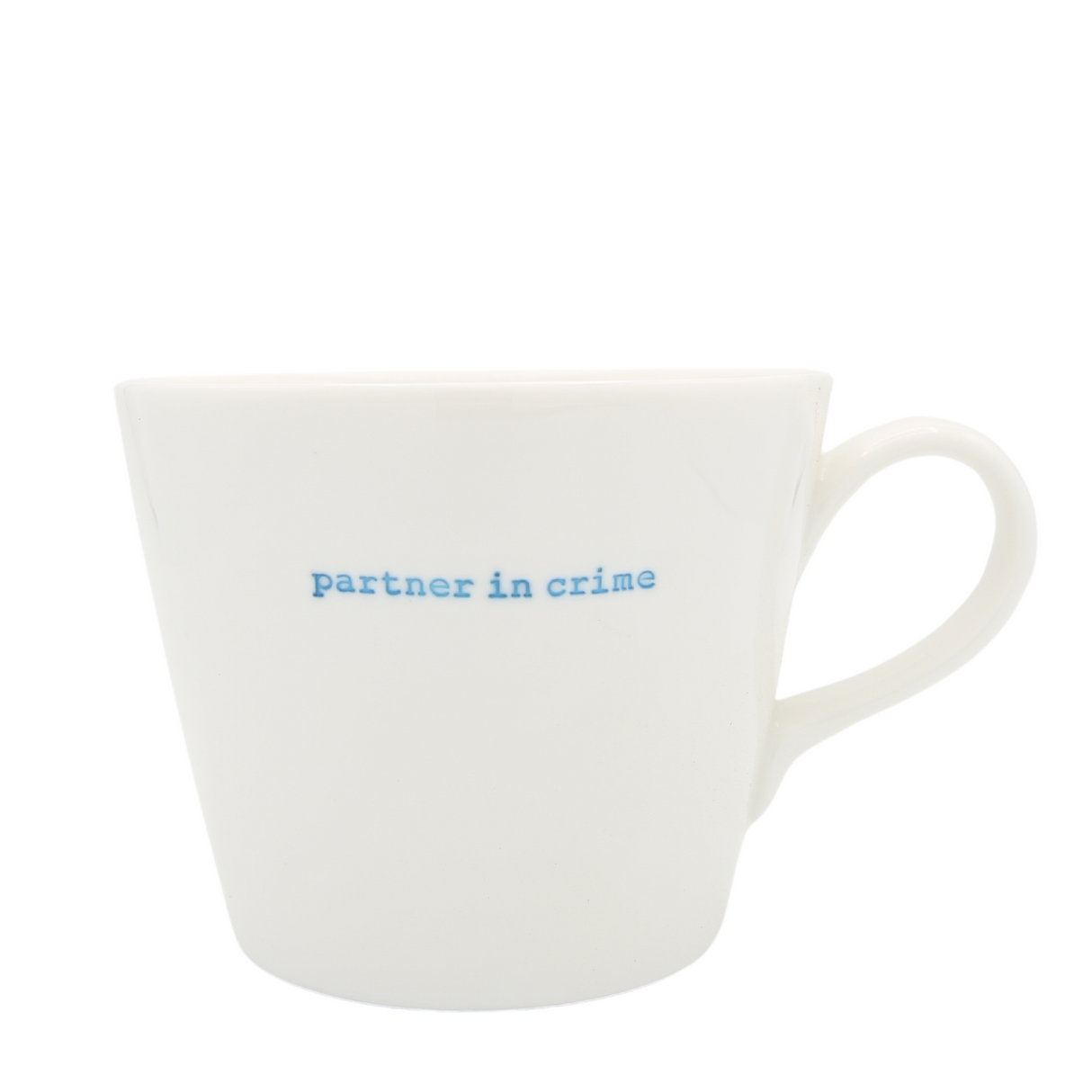 Bucket Mug Medium - 350ml - Partner In Crime (Blue)