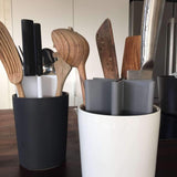 Kitchen organizer shiny white/grey