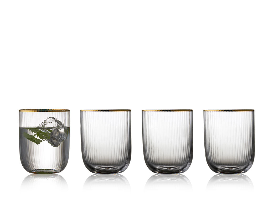 Tumbler Palermo Gold 35 cl 4 pcs
