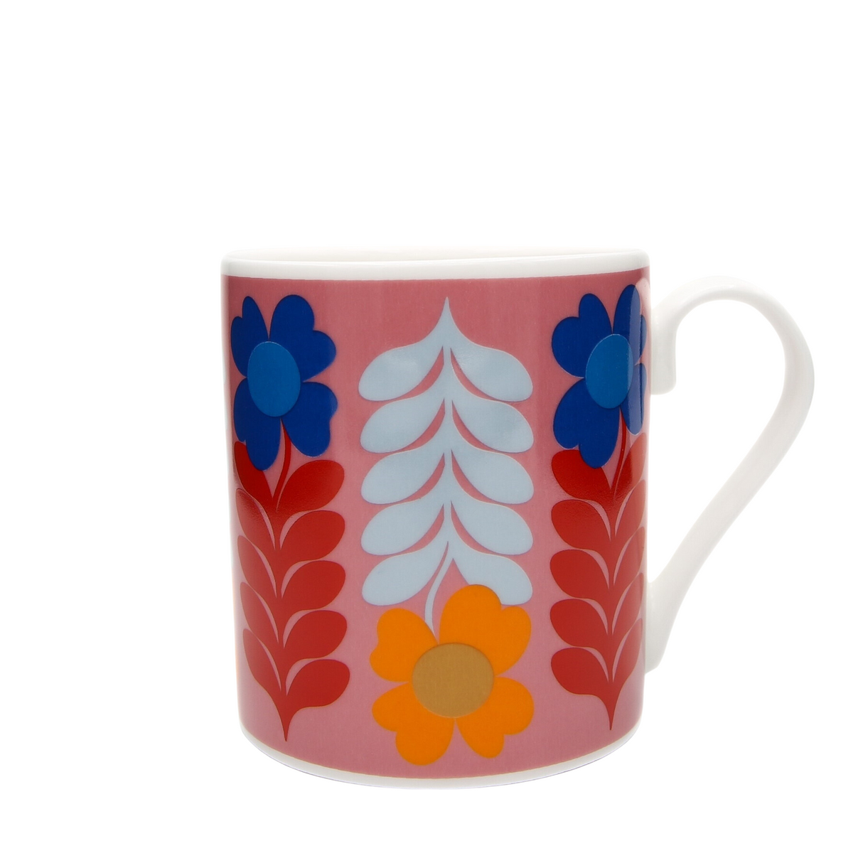 Frances Collett - Medium Ceramic Mug - 275ml - Flower - Pink