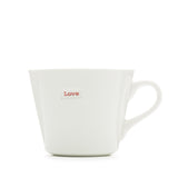 Bucket Mug Medium Pair - 350ml - Love (Red) & Love (Red)