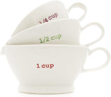 Measuring Cup Set - 1 Cup  1/2 Cup  1/4 Cup