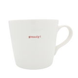 Bucket Mug Large - 500ml - Greedy! (Red)