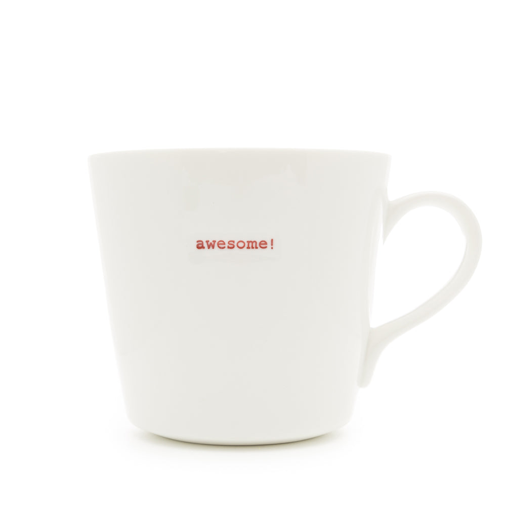 Bucket Mug Large - 500ml - Awesome! (Red)