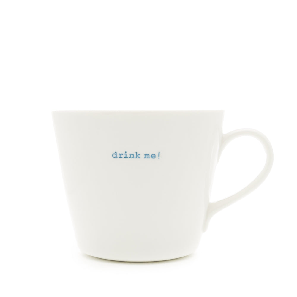 Bucket Mug Medium - 350ml - Drink Me! (Blue)