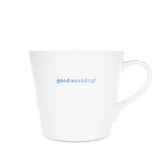 Bucket Mug Large - 500ml - Good Morning! (Blue)