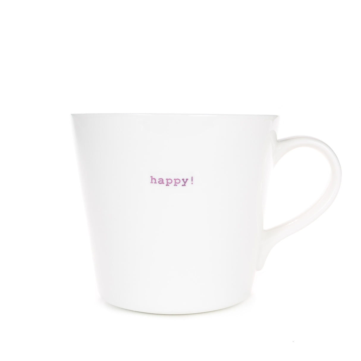 Bucket Mug Large - 500ml - Happy! (Lilac)