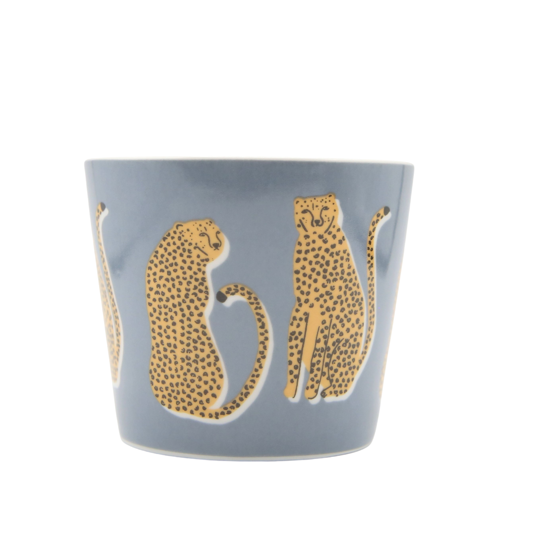 Scion Living  Mug 350ml - Lionel Leopard - Denim