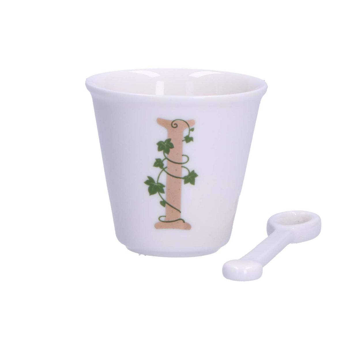 UNICO CUP 'I' W/O HANDLE W/SPOON 75 ccGB