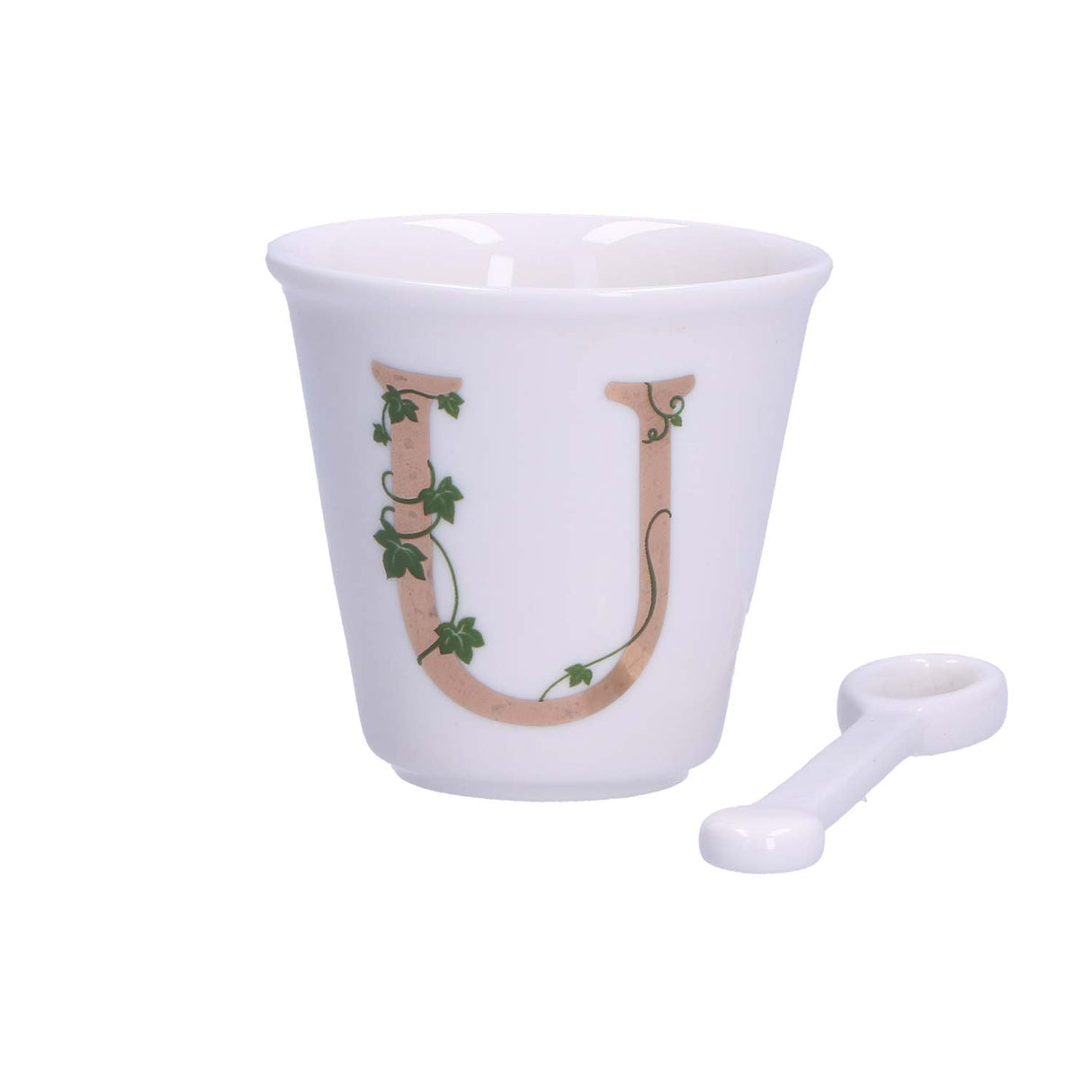 UNICO CUP 'U' W/O HANDLE W/SPOON 75 ccGB