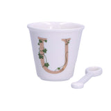 UNICO CUP 'U' W/O HANDLE W/SPOON 75 ccGB