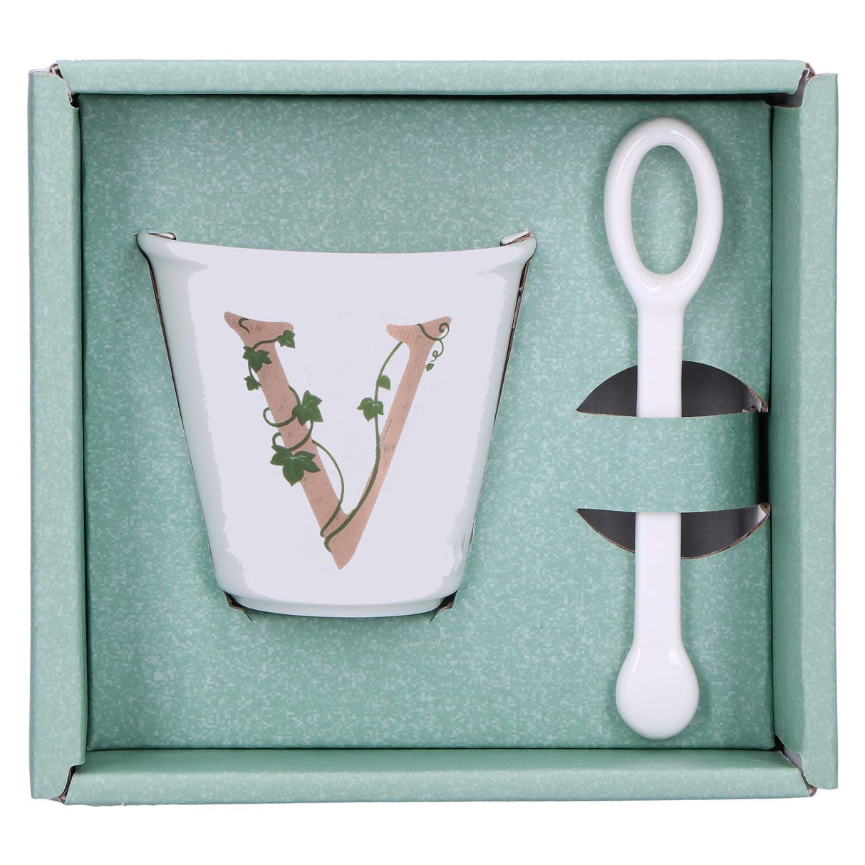 UNICO CUP 'V' W/O HANDLE W/SPOON 75 ccGB