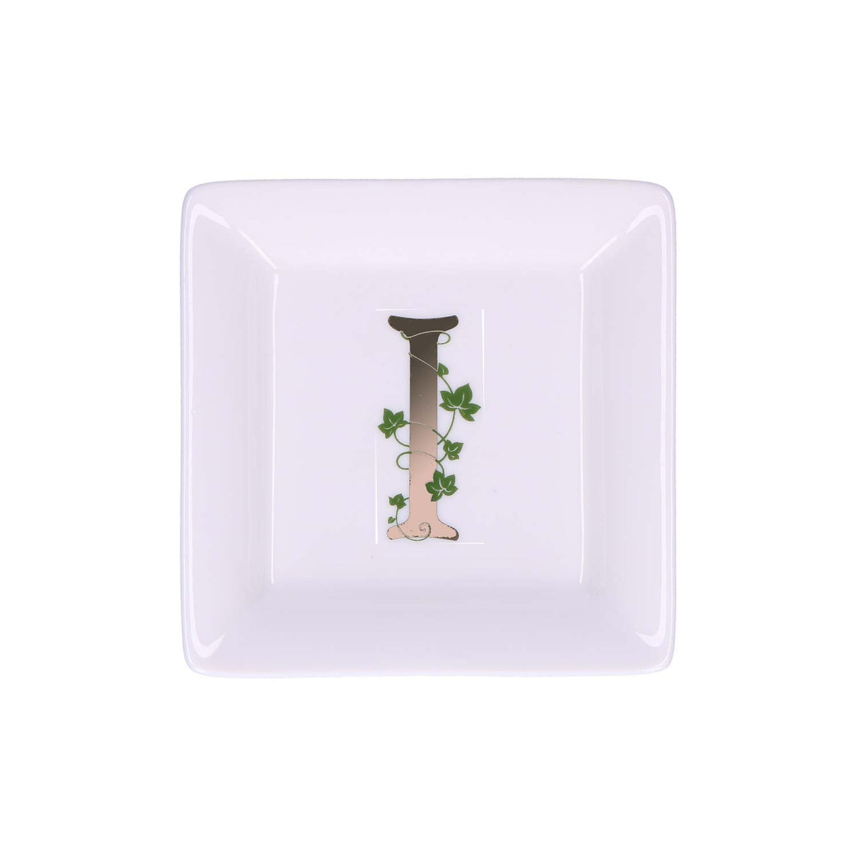 ADORATO SQUARE PLATE 'I' 10X10 cm GB