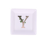 ADORATO SQUARE PLATE 'Y' 10X10 cm GB