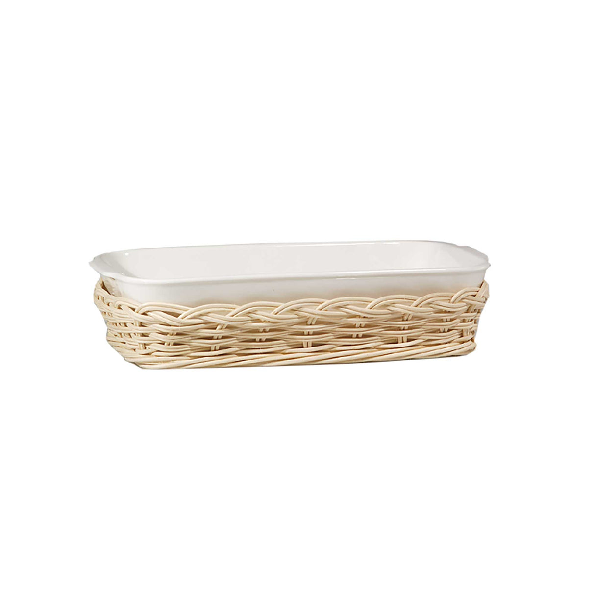 WICKER FOR ANGHIARI BAKING DISHcm26x15