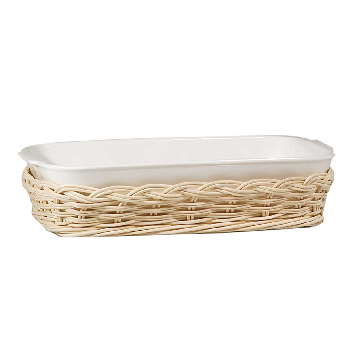 WICKER FOR ANGHIARI BAKING DISHcm35x22