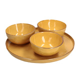 CONCERTO Yellow APPETIZER SET 4 PCS