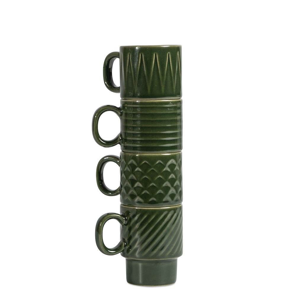 Coffee & More espresso cup 4-pcs  green