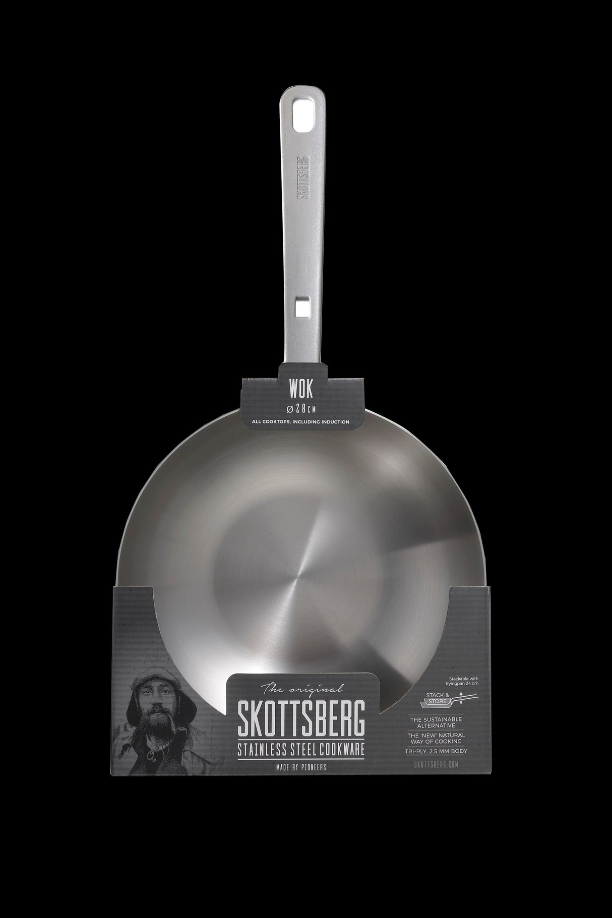 Stainless Steel Wok 28 cm