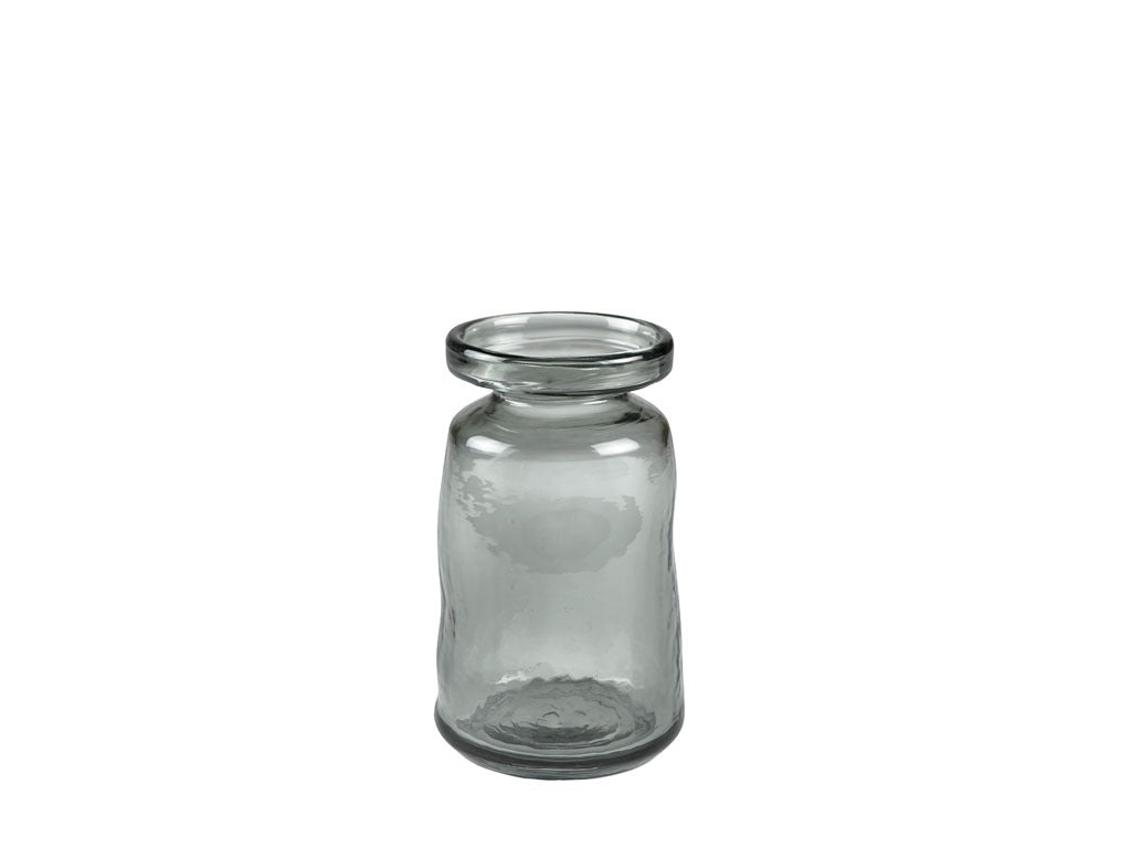Vase Ist 11x19 Grey Glass