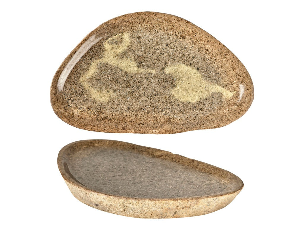 Dish Bark 40x6 cm Nature River stone