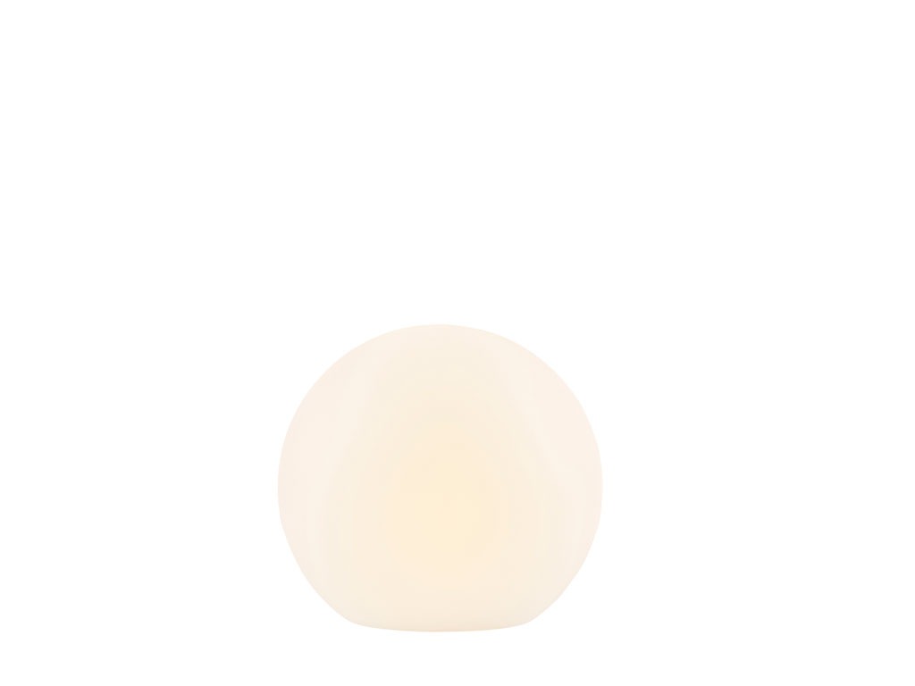 LED Lamp w. solar Maane 30x28 White