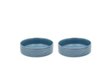 Bowl Fjord 0.45 liter 2 pcs Blue Porcelain