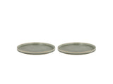 Lunch plate Fjord 20.5 cm 2 pcs Green Porcelain