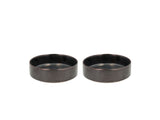Bowl Fjord 0.45 liter 2 pcs Black metallic Porcelain