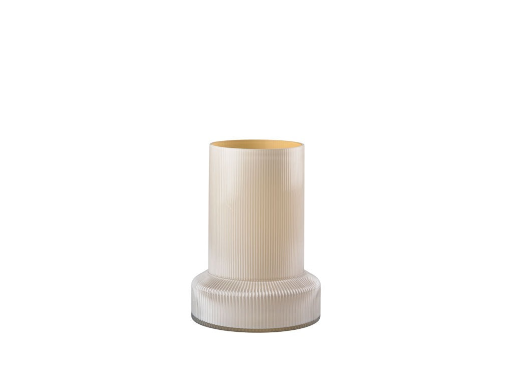 Vase Hvils D21 x 29 cm White Glass