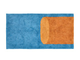 Tufted rug Styles 70 x 140 cm Blue/Amber 100% Cotton