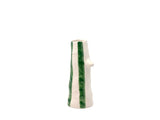 Vase with beak and eyelashes Whimsy 26 cm Green Stoneware