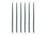 Taper candle Altri 30 cm 6 pcs Dark Grey Paraffin