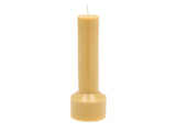 Pillar candle Hvils D7 x 20 cm Dusty Yellow Paraffin/Stearin
