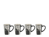 Espresso cup Hela 0.1 liter 4 pcs Black Stoneware