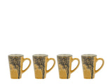 Espresso cup Hela 0.1 liter 4 pcs Golden yellow Stoneware