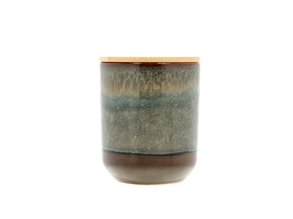 Fragrance candle Iris Citrus and Wood 8 x 9.5 cm Green
